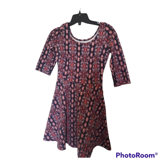 HOLLISTER Girl's Floral Print Flare Dress - Size 8, M - Picture 1 of 5